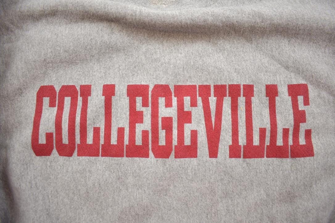 Vintage 1990s Collegeville Jansport Crewneck Made In USA Men's L from propervintagecanada