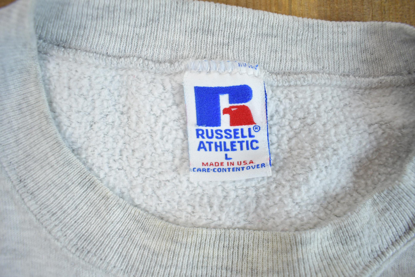 Vintage 1990s Collegiate Russel Crewneck Sweatshirt Men's M from propervintagecanada