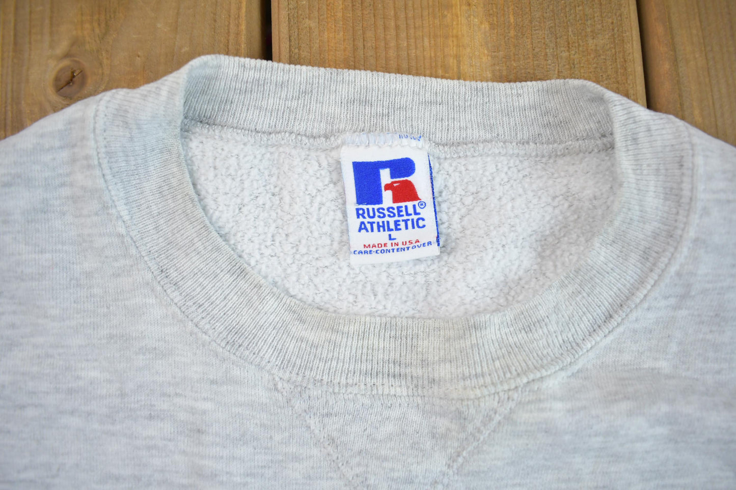 Vintage 1990s Collegiate Russel Crewneck Sweatshirt Men's M from propervintagecanada