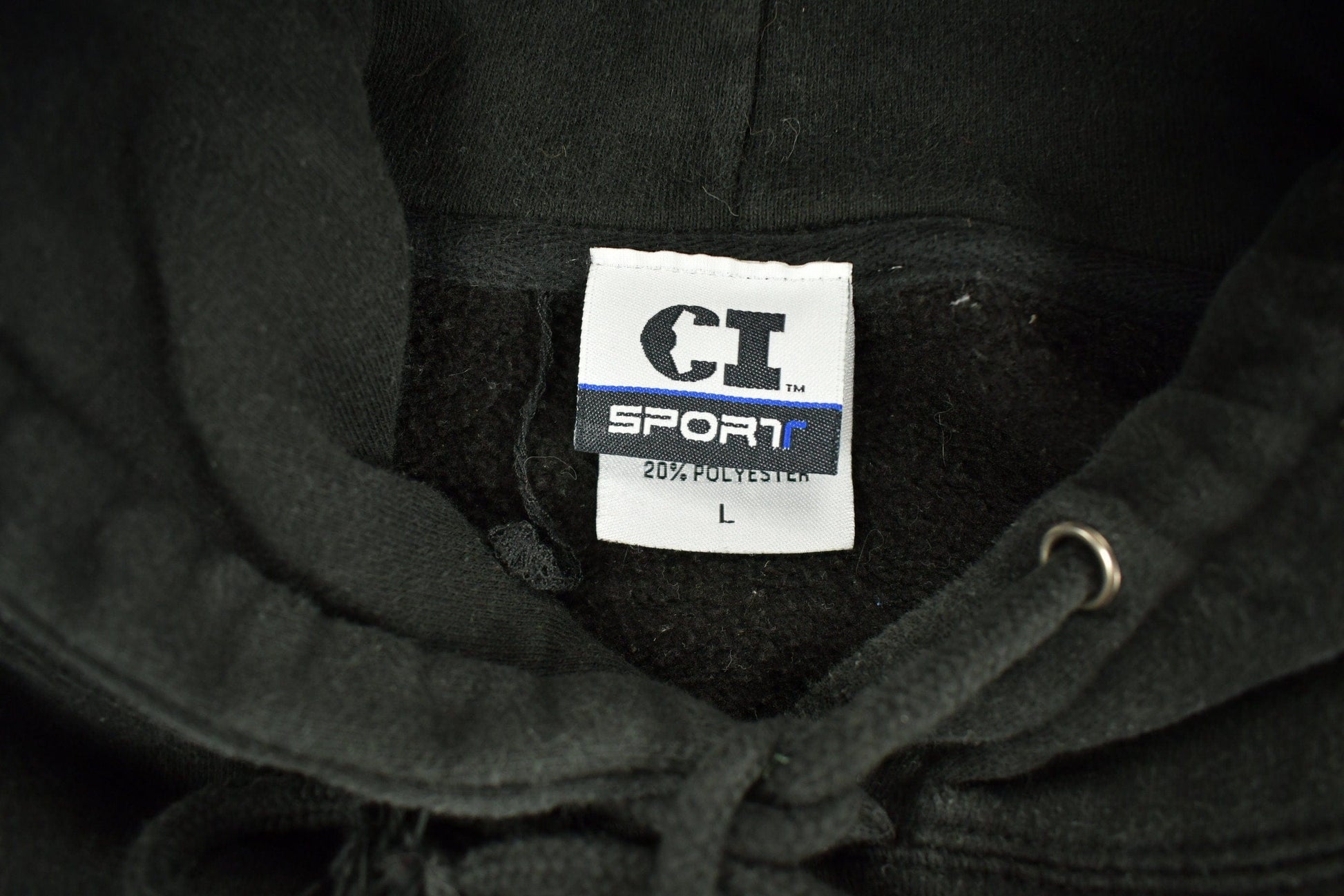 Vintage 1990s Collegiate Tigers Black Hoodie Men's Large from propervintagecanada