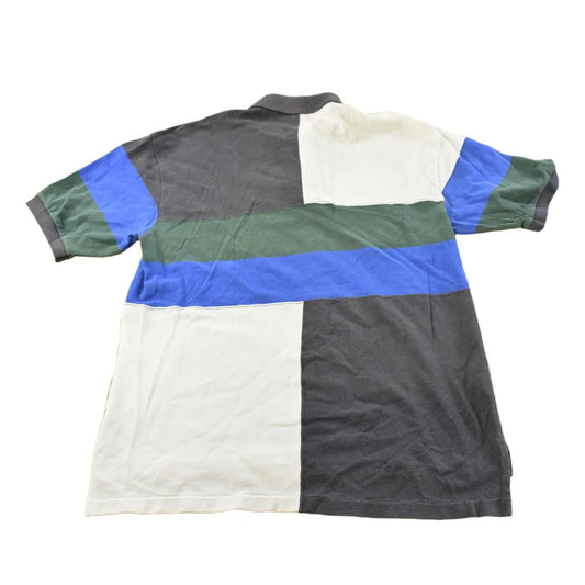 Vintage 1990s Color Block Izod Embroidered Emblem Polo Shirt Men's M from propervintagecanada