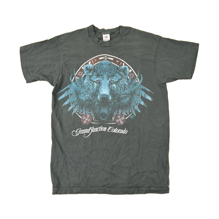 Vintage 1990s Colorado Grand Junction Animal Face Outdoorsman T-Shirt Men's M from propervintagecanada