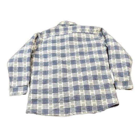 Vintage 1990s Colors Unlimited Quilt Lined Plaid Button Up Shirt Men's Large from propervintagecanada
