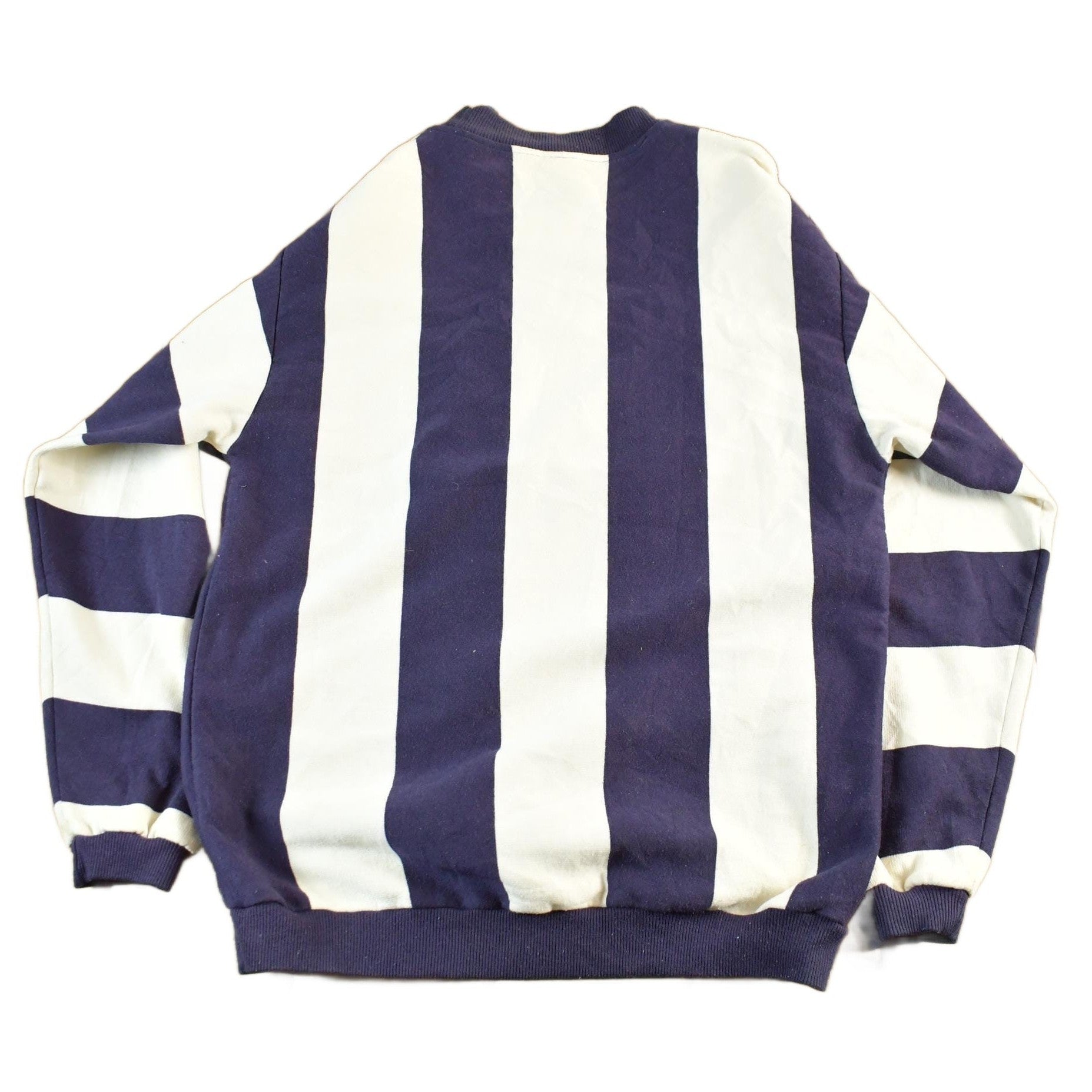 Vintage 1990s Colosseum Striped Crewneck Sweatshirt Men's Medium from propervintagecanada