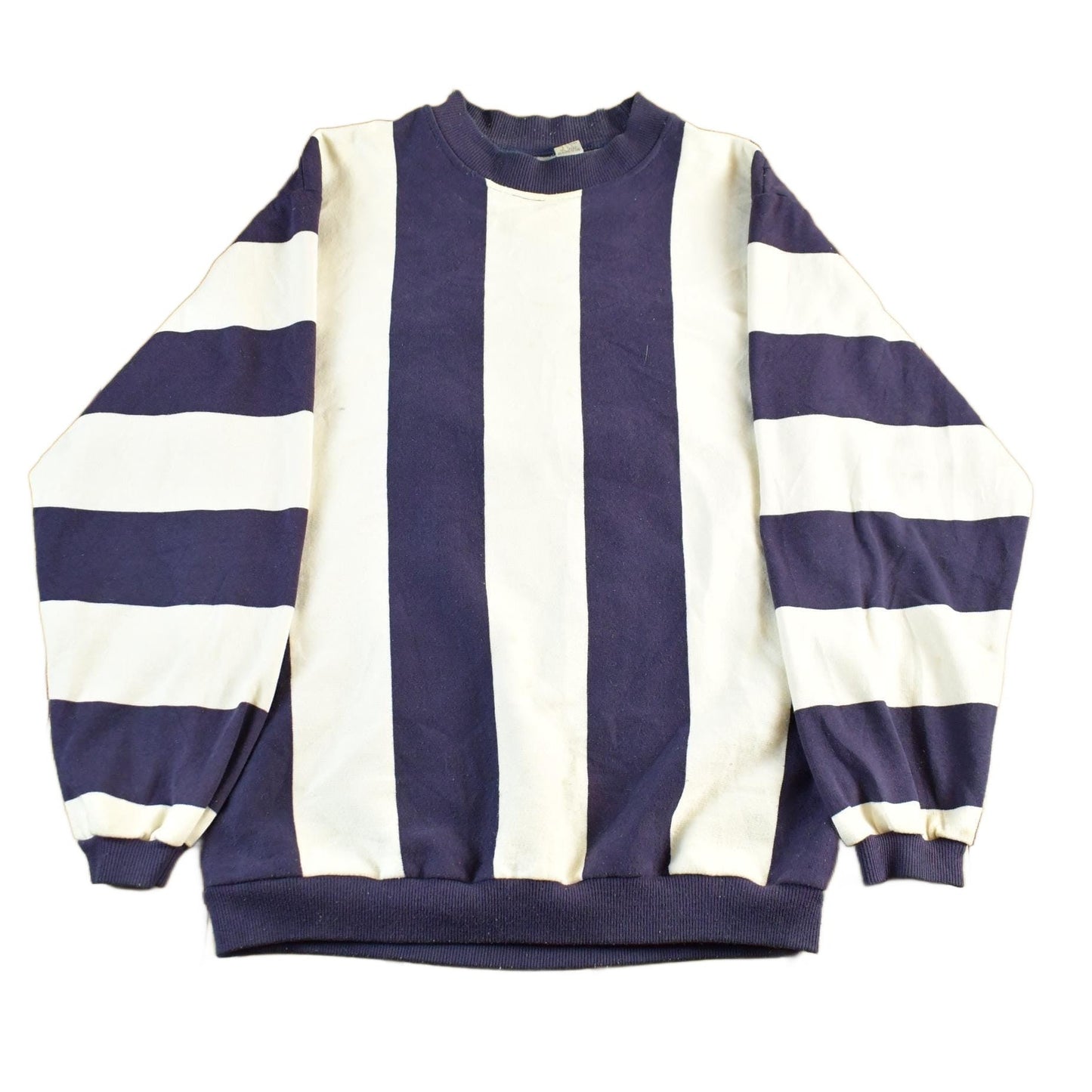 Vintage 1990s Colosseum Striped Crewneck Sweatshirt Men's Medium from propervintagecanada