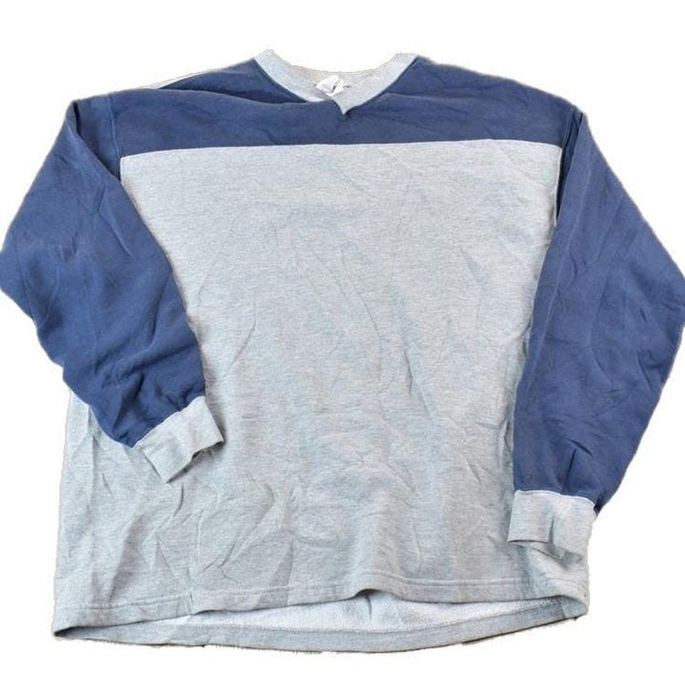 Vintage 1990s Colour Block Crewneck Sweatshirt Men's 2XL from propervintagecanada