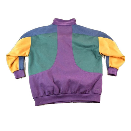 Vintage 1990s Colour Block Fleece Outdoorsman Sweater Jacket Men's XL from propervintagecanada
