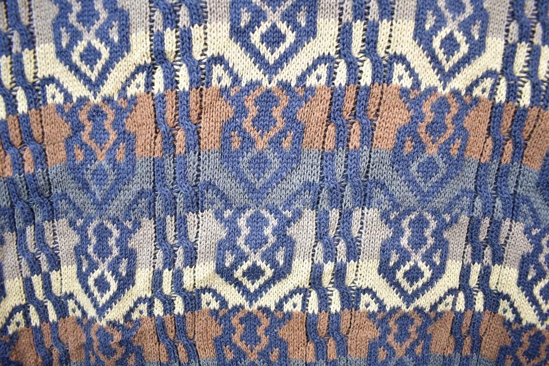 Vintage 1990s Colours By Alexander Julian Knit Crewneck Sweater Men's Medium from propervintagecanada