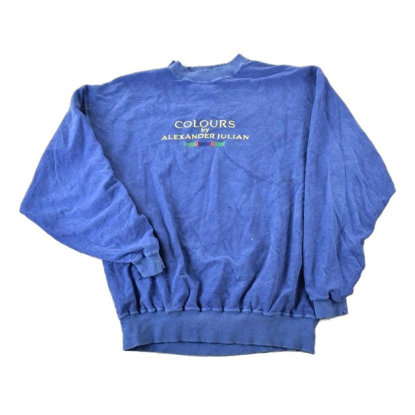 Vintage 1990s Colours By Alexander Julian Souvenir Crewneck Sweatshirt Made In USA Men's XL from propervintagecanada
