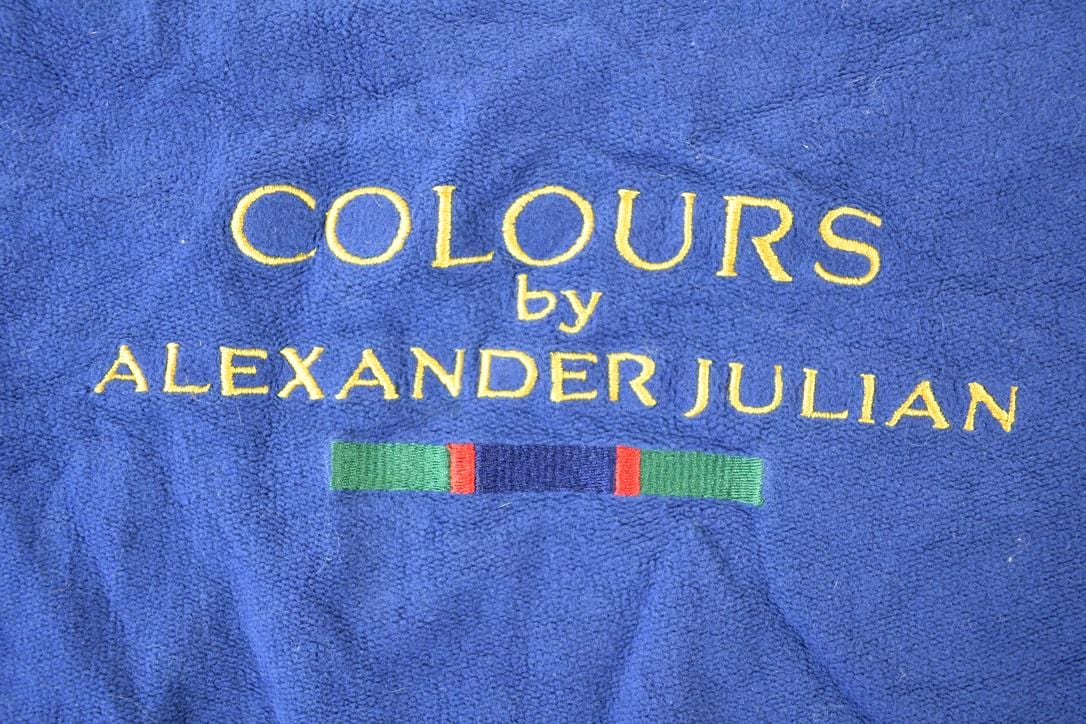 Vintage 1990s Colours By Alexander Julian Souvenir Crewneck Sweatshirt Made In USA Men's XL from propervintagecanada