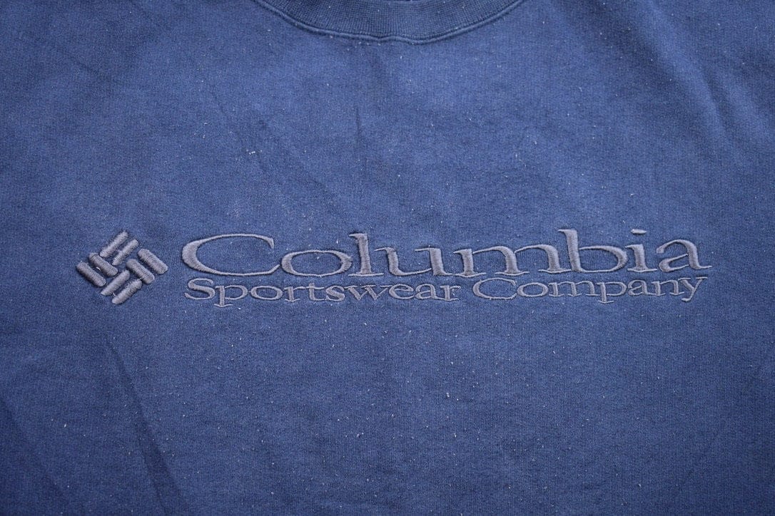 Vintage 1990s Columbia Crewneck Sweatshirt Men's Large from propervintagecanada