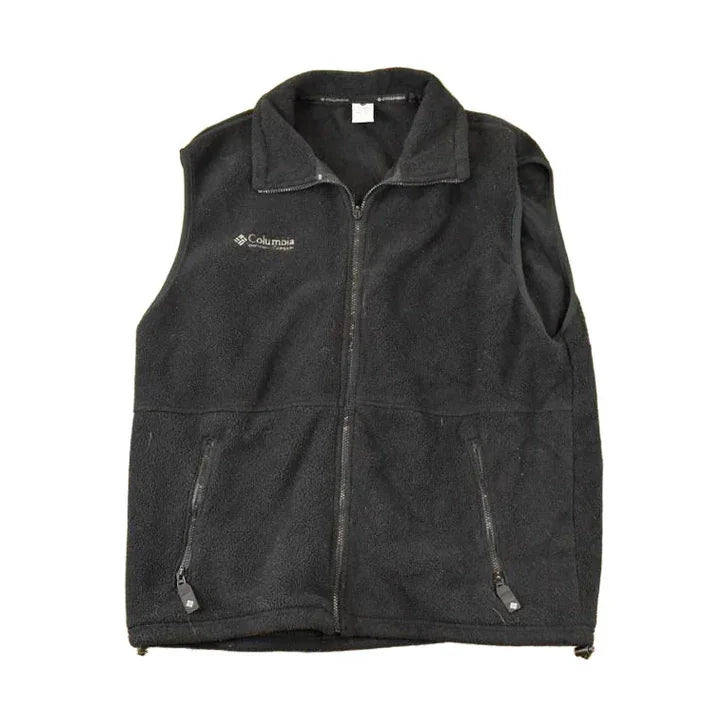 Vintage 1990s Columbia Fleece Outdoorsman Sweater Vest Men's L from propervintagecanada