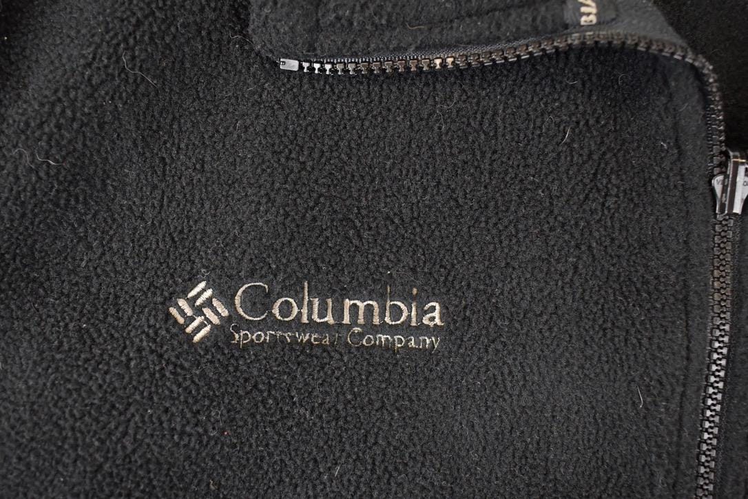 Vintage 1990s Columbia Fleece Outdoorsman Sweater Vest Men's L from propervintagecanada
