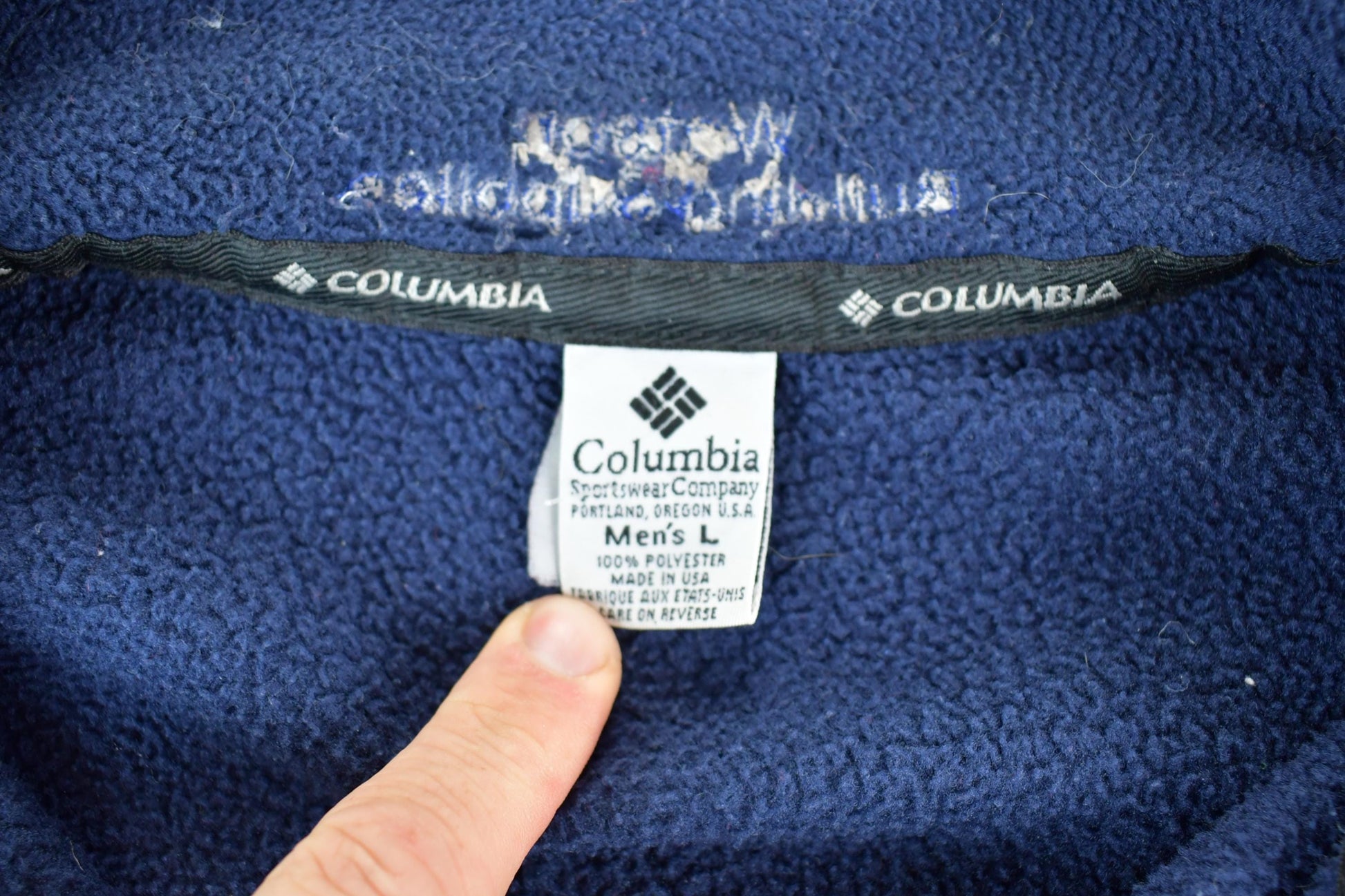 Vintage 1990s Columbia Fleece Outdoorsman Sweater Vest Men's Large from propervintagecanada