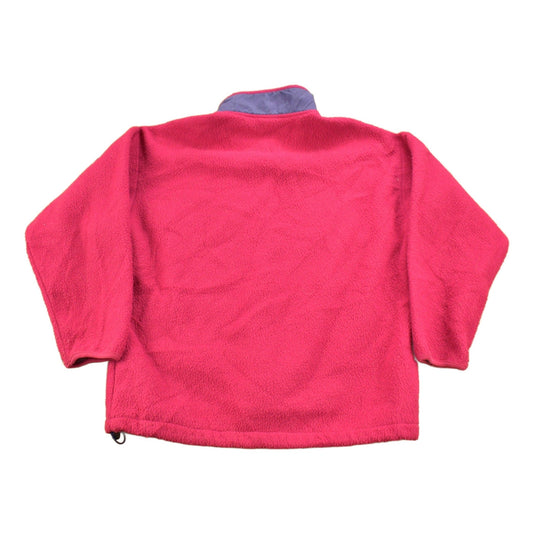 Vintage 1990s Columbia Pink T Snap Fleece Sweatshirt from propervintagecanada
