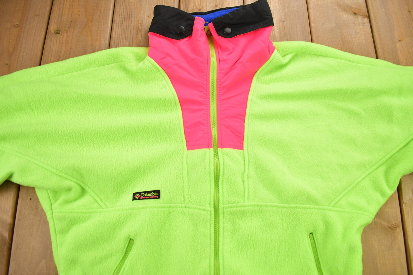 Vintage 1990s Columbia Sportswear Full Zip Fleece Sweater Men's Medium from propervintagecanada