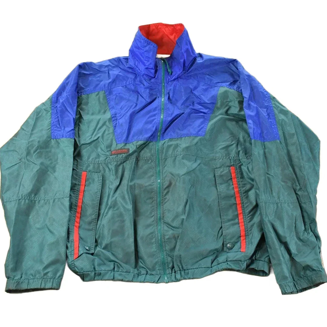 Vintage 1990s Columbia Sportswear Full Zip Windbreaker Jacket Men's Medium from propervintagecanada