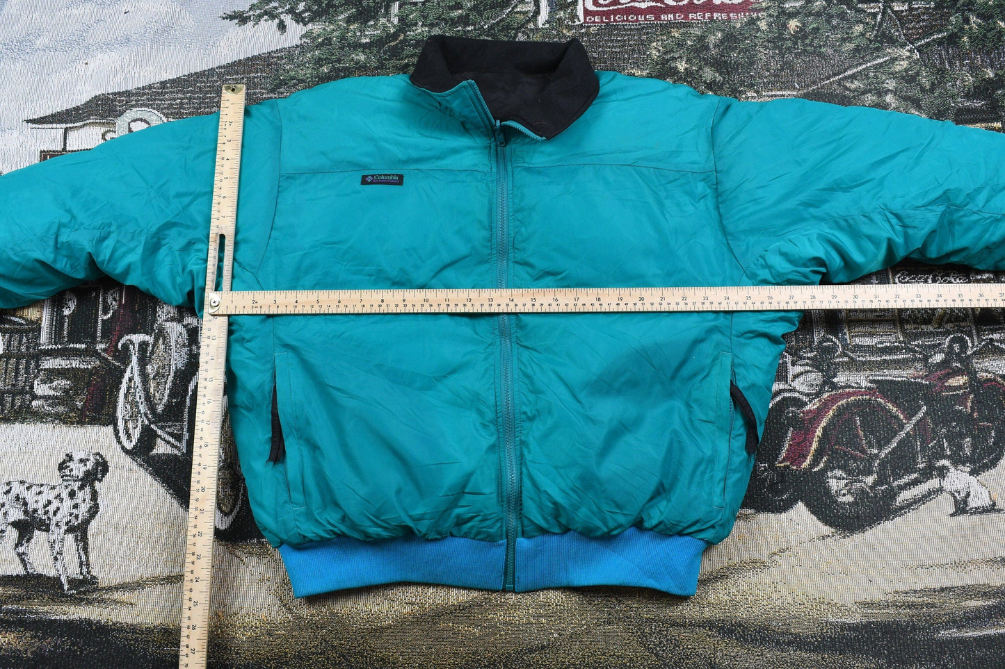 Vintage 1990s Columbia Sportswear Reversible Puffer Jacket Men's XL