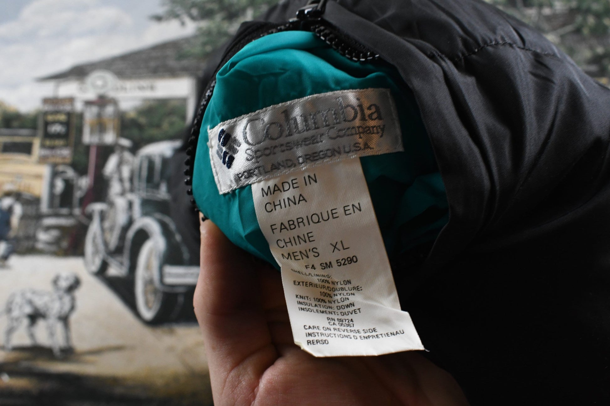 Vintage 1990s Columbia Sportswear Reversible Puffer Jacket Men's XL