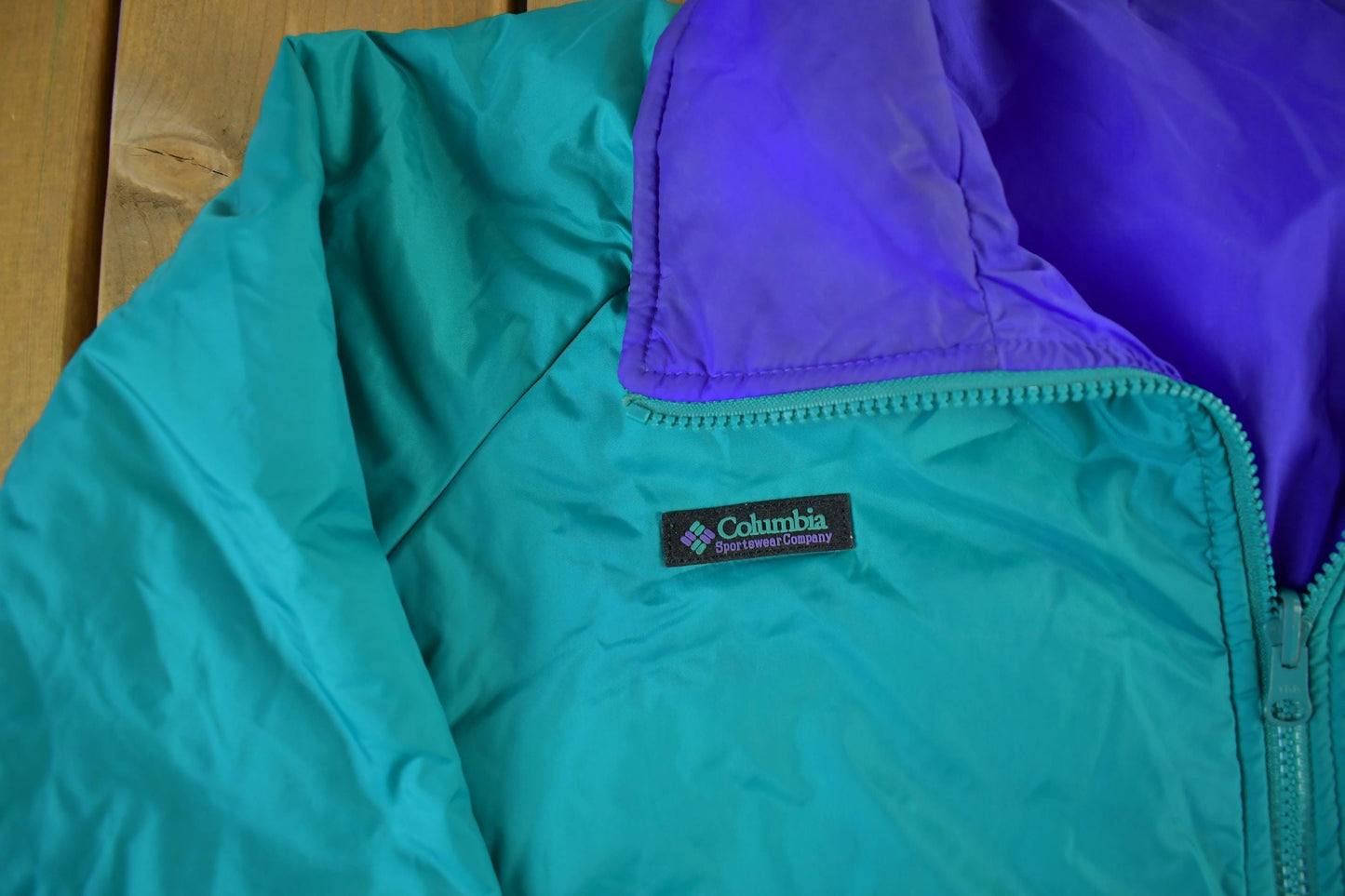 Vintage 1990s Columbia Sportswear Reversible Puffer Jacket Men's XL from propervintagecanada