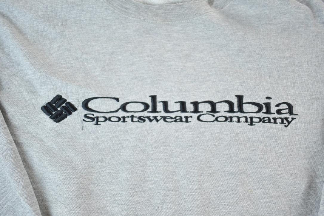 Vintage 1990s Columbia Sportswear Souvenir Crewneck Sweatshirt Made In USA Men's XL from propervintagecanada