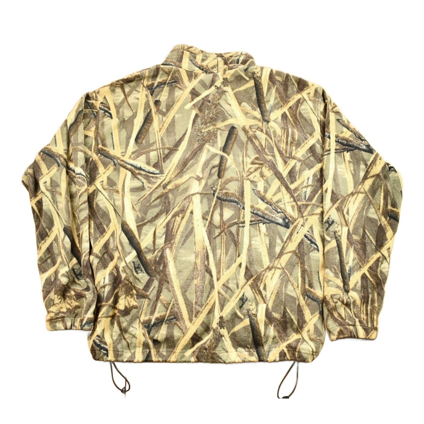 Vintage 1990s Columbia Sportswear Tree Camo Fleece Sweater Men's 2XL from propervintagecanada