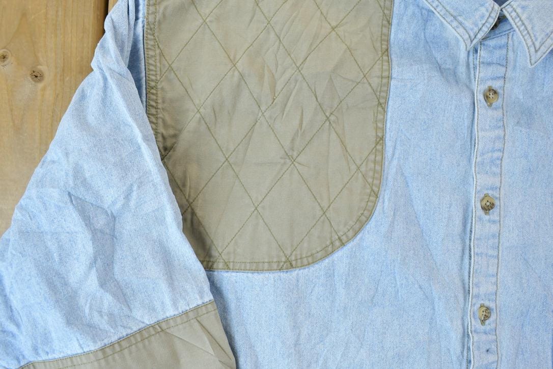 Vintage 1990s Columbia Western Button Up Shirt Men's Large from propervintagecanada