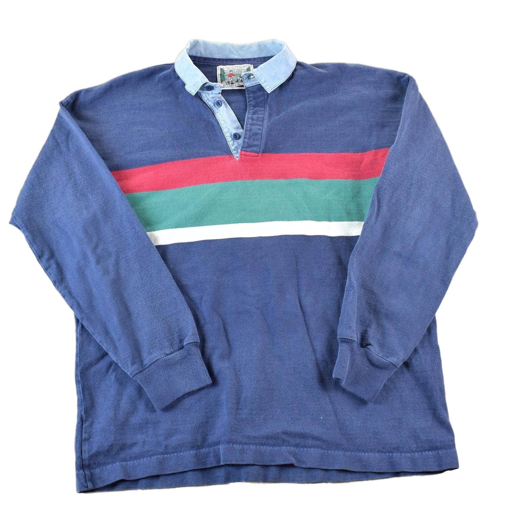 Vintage 1990s Columbian Rugby Gear University Crewneck Men's Large from propervintagecanada