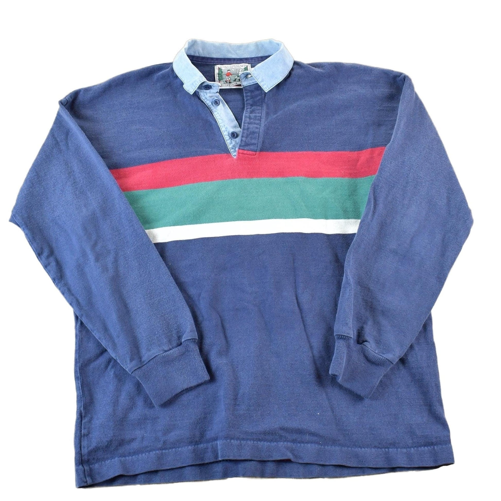 Vintage 1990s Columbian Rugby Gear University Crewneck Men's Large from propervintagecanada
