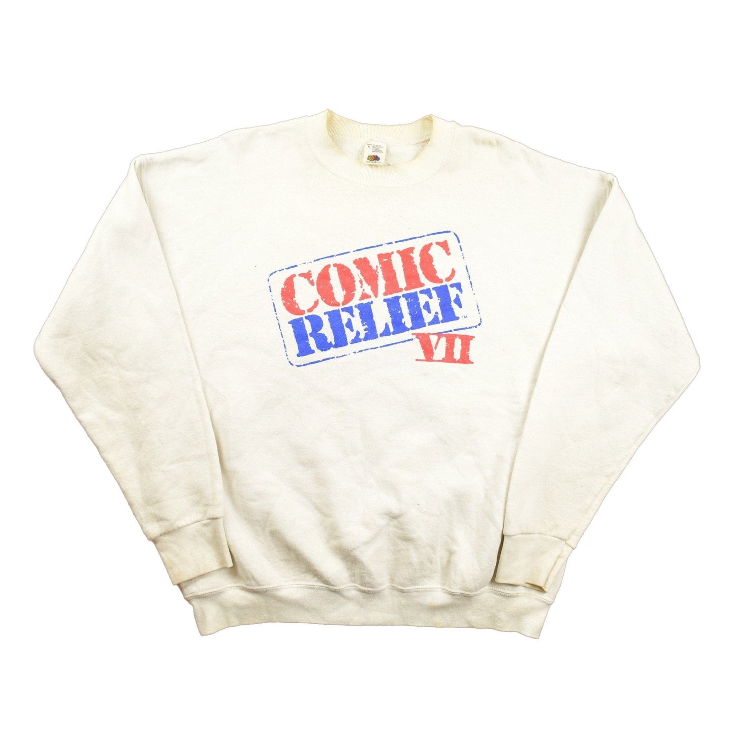 Vintage 1990s Comic Relief VII Graphic Crewneck Sweatshirt Men's XL from propervintagecanada