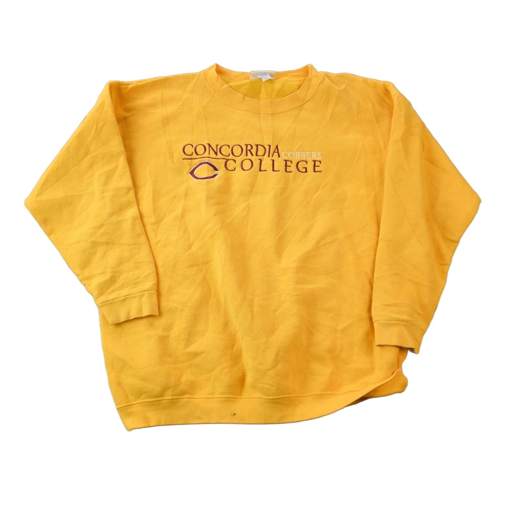 Vintage 1990s Concordia College University Collegiate Crewneck Men's XL from propervintagecanada