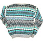 Vintage 1990s Concrete Abstract Striped Pattern Knit Crewneck Sweater Mens L from propervintagecanada