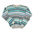 Vintage 1990s Concrete Abstract Striped Pattern Knit Crewneck Sweater Mens L from propervintagecanada
