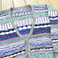 Vintage 1990s Concrete Coogi Style Textured Knit Button Up Cardigan Sweater Men's L from propervintagecanada
