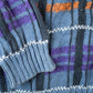 Vintage 1990s Concrete Knit Abstract Pattern Crewneck Sweater Men's XL from propervintagecanada