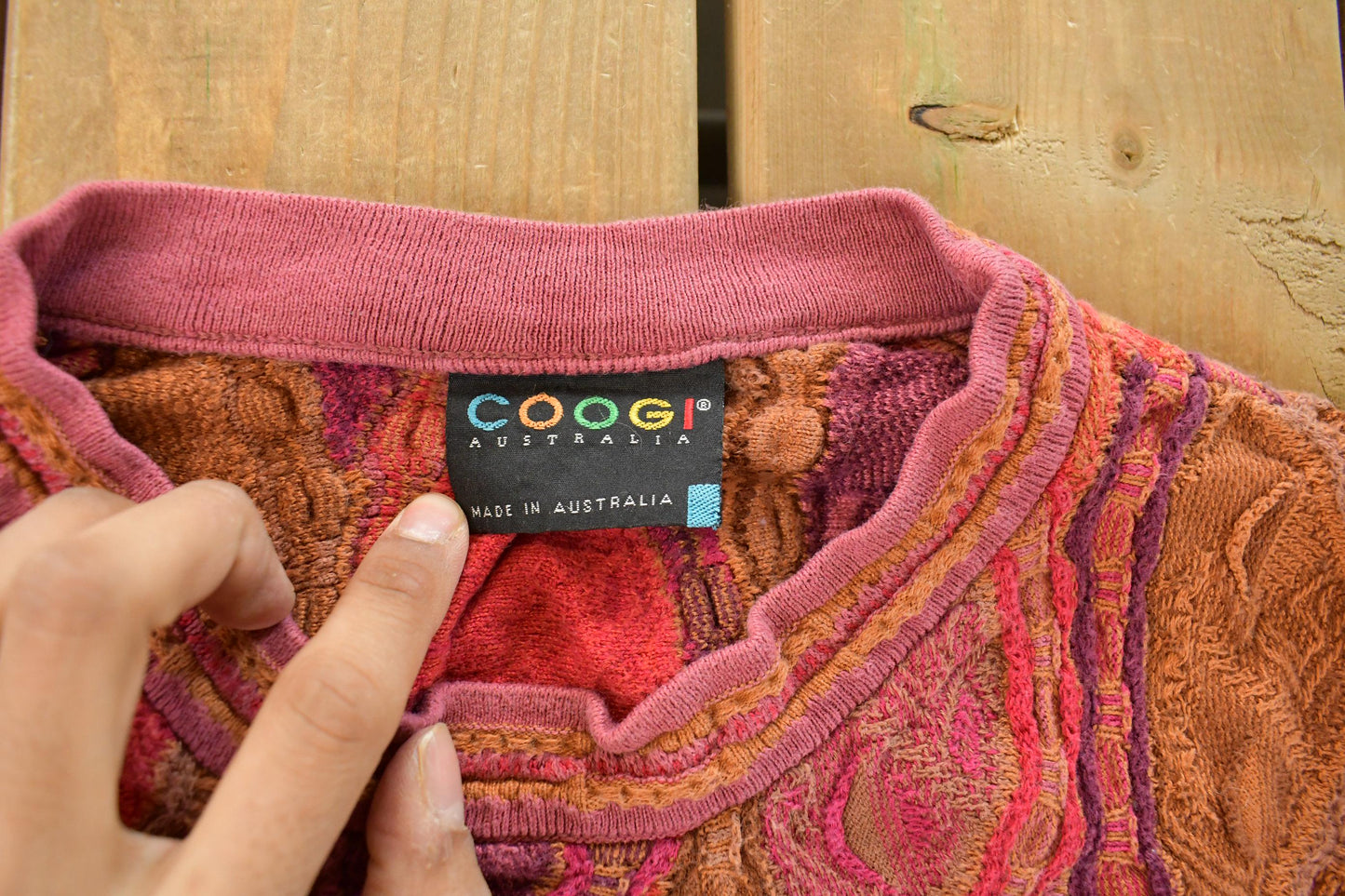 Vintage 1990s Coogi 3D Knit Abstract Crewneck Sweater Men's 2XL from propervintagecanada