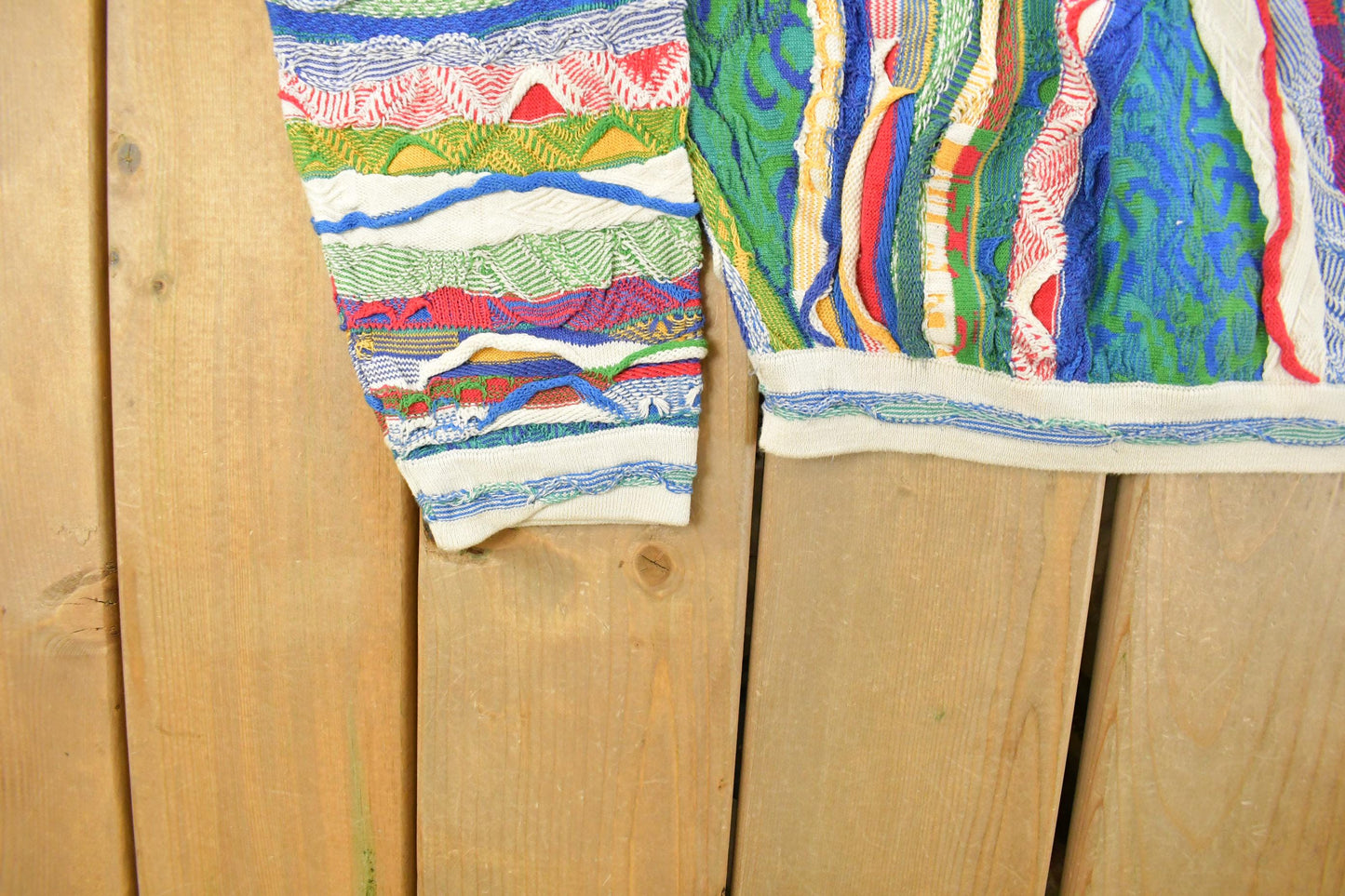 Vintage 1990s Coogi 3D Knit Abstract Crewneck Sweater Men's 2XL from propervintagecanada