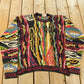 Vintage 1990s Coogi 3D Knit Abstract Crewneck Sweater Men's Large from propervintagecanada