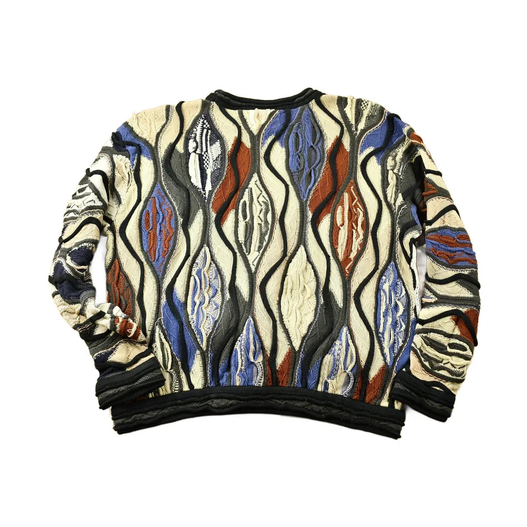 Vintage 1990s Coogi Australia 3D Cable Knit Crewneck Sweater Men's Medium from propervintagecanada