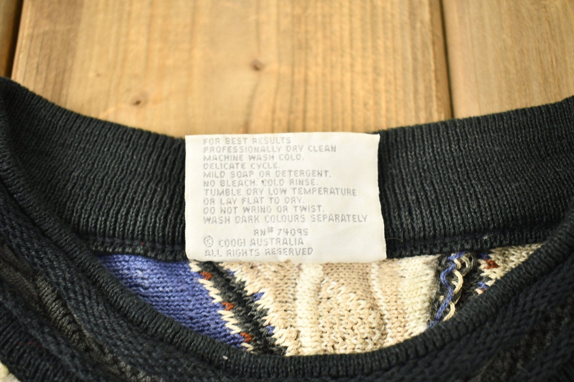 Vintage 1990s Coogi Australia 3D Cable Knit Crewneck Sweater Men's Medium from propervintagecanada