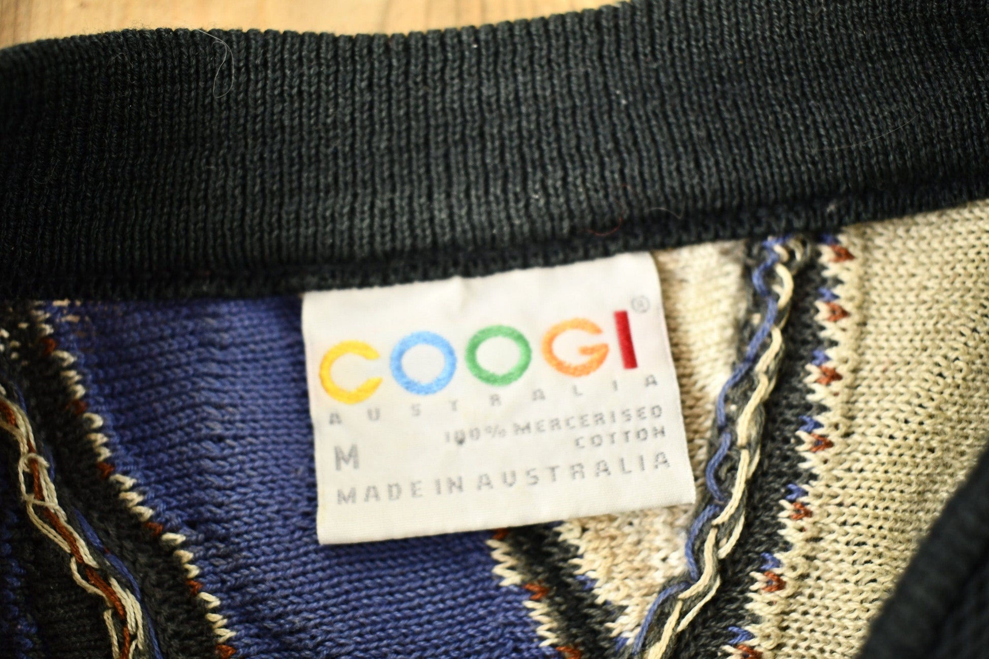 Vintage 1990s Coogi Australia 3D Cable Knit Crewneck Sweater Men's Medium from propervintagecanada