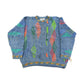 Vintage 1990s Coogi Blues 3D Abstract Knit Sweater Men's Large from propervintagecanada