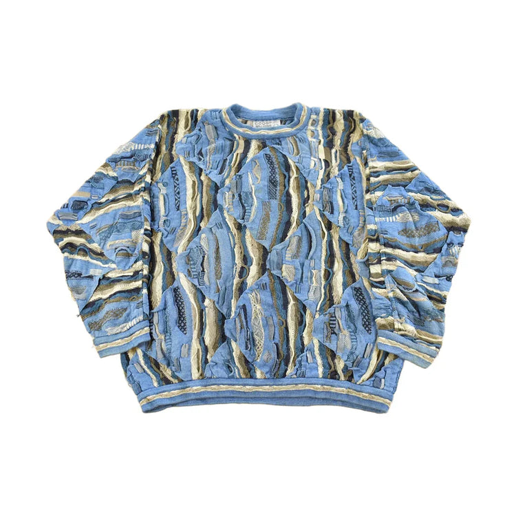 Vintage 1990s Coogi Blues Knit Sweater Men's XL from propervintagecanada