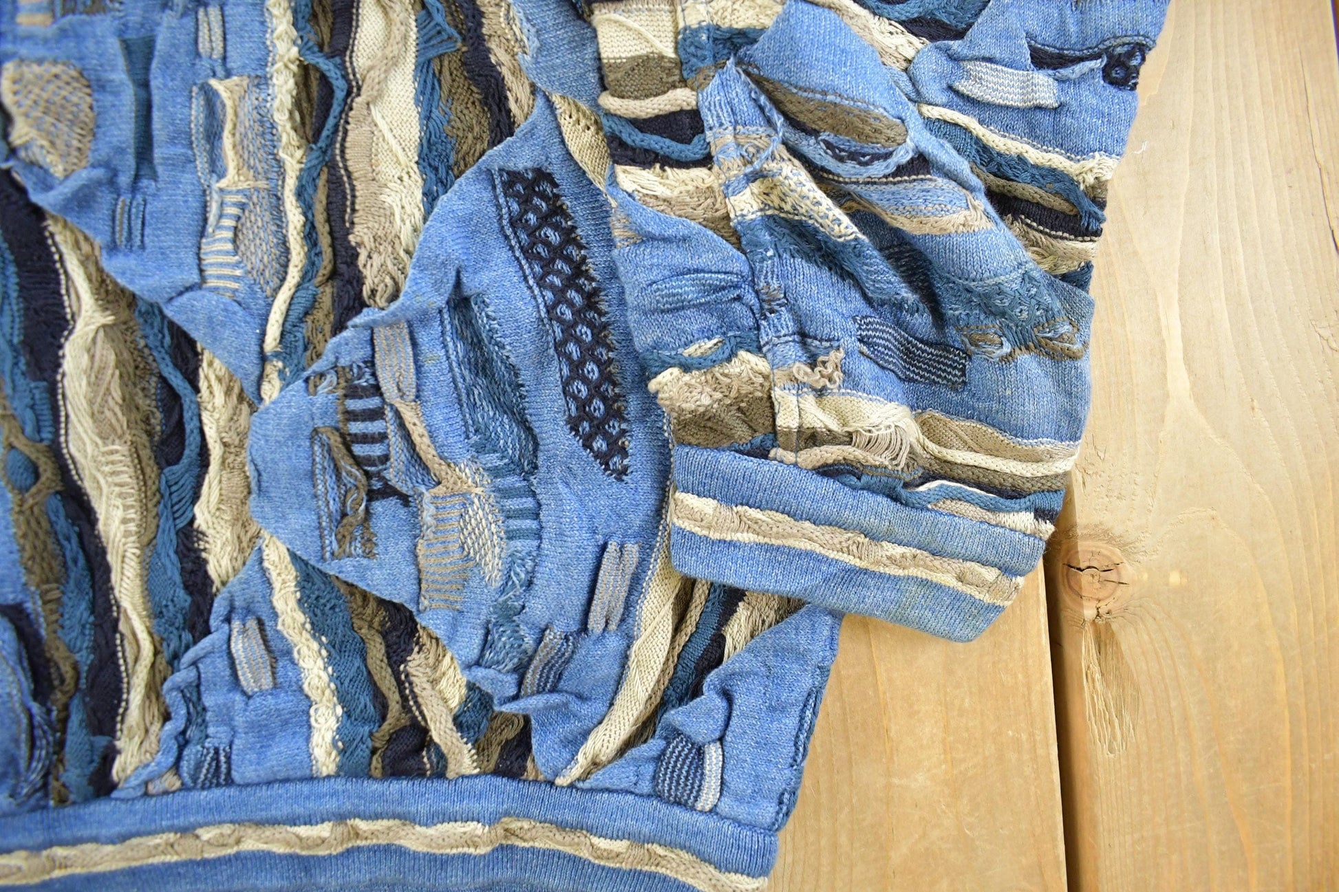 Vintage 1990s Coogi Blues Knit Sweater Men's XL from propervintagecanada