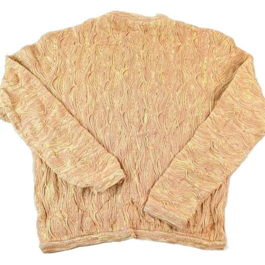 Vintage 1990s Coogi Made In Australia 3D knit 100% Cotton Abstract Pattern Crewneck Sweater Men's 2XL from propervintagecanada