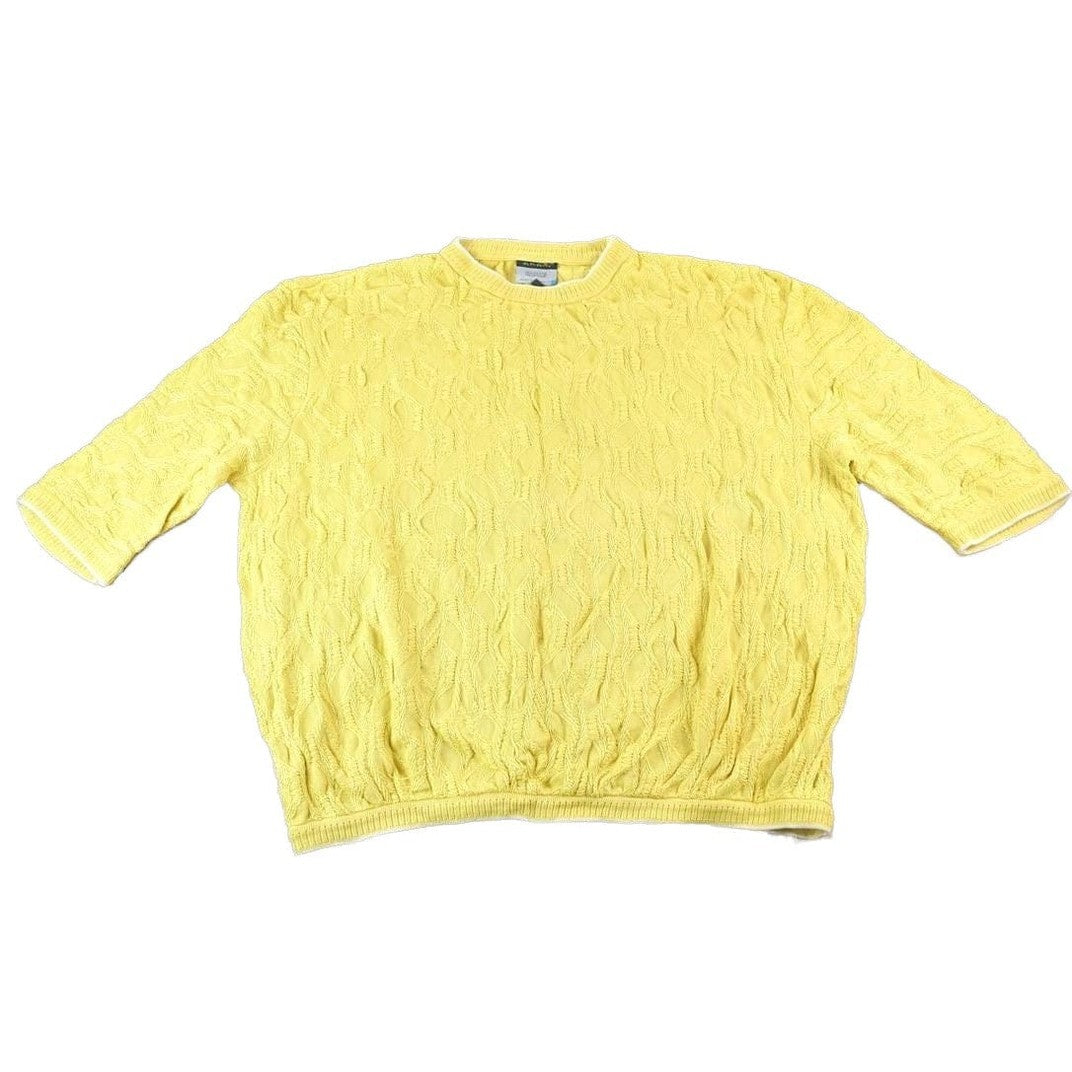 Vintage 1990s Coogi Made In Australia 3D knit 100% Cotton Abstract Pattern Crewneck Sweater Men's XL from propervintagecanada