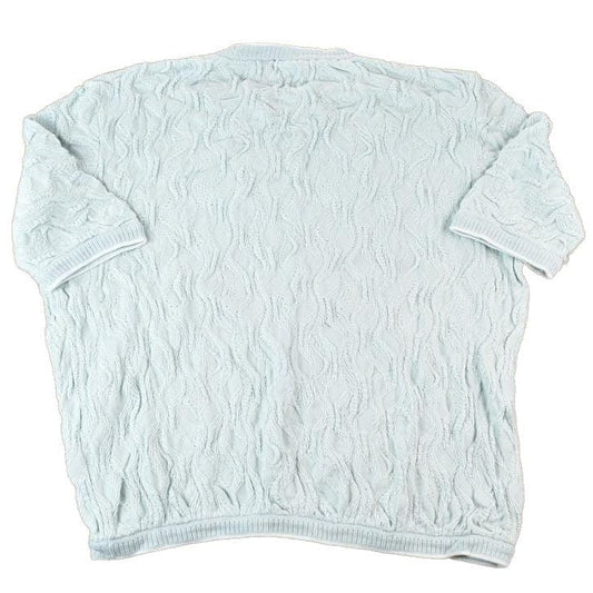 Vintage 1990s Coogi Made In Australia 3D knit 100% Cotton Abstract Pattern Crewneck Sweater Men's XL from propervintagecanada