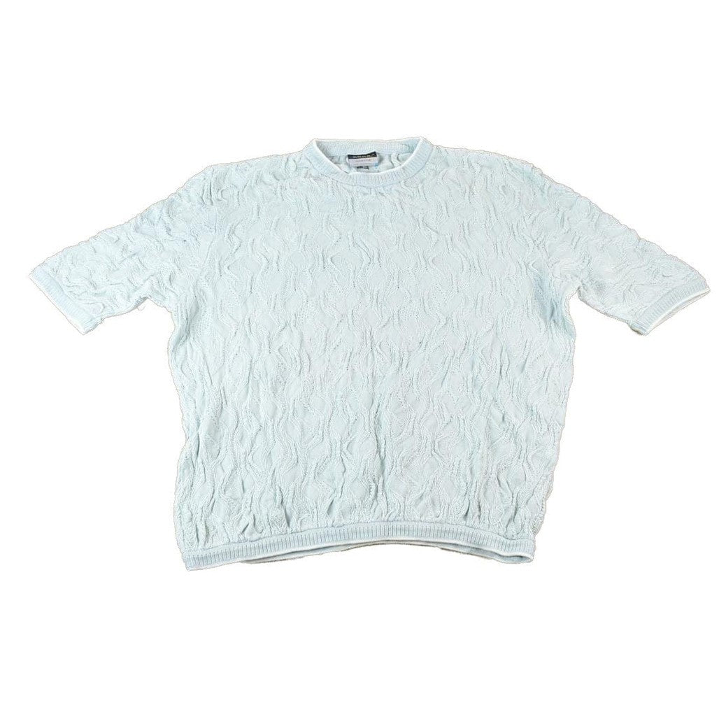 Vintage 1990s Coogi Made In Australia 3D knit 100% Cotton Abstract Pattern Crewneck Sweater Men's XL from propervintagecanada