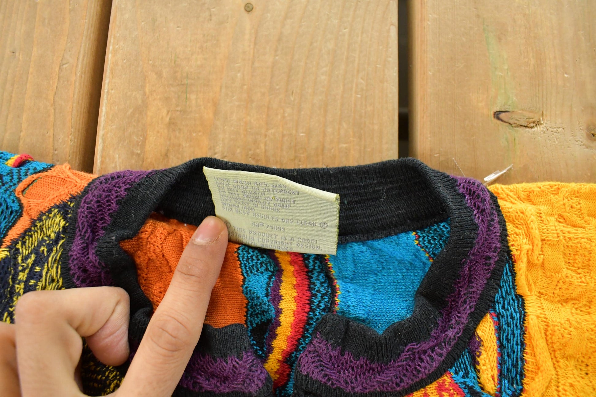 Vintage 1990s Coogi Quarter Zip 3D Knit Abstract Crewneck Sweater Women's S from propervintagecanada