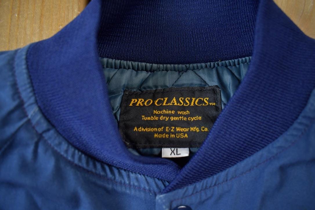 Vintage 1990s Cooper Engineering Button Snap Light Bomber Jacket Men's XL from propervintagecanada